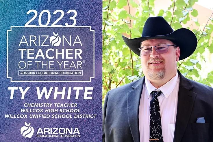 ty white arizona teacher of the year announcement